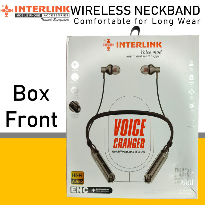 Fontec Magna Wireless Neckband – Voice Changer, Hi-Fi Sound, Bluetooth 5.3, ENC Noise Cancellation, Sport Design