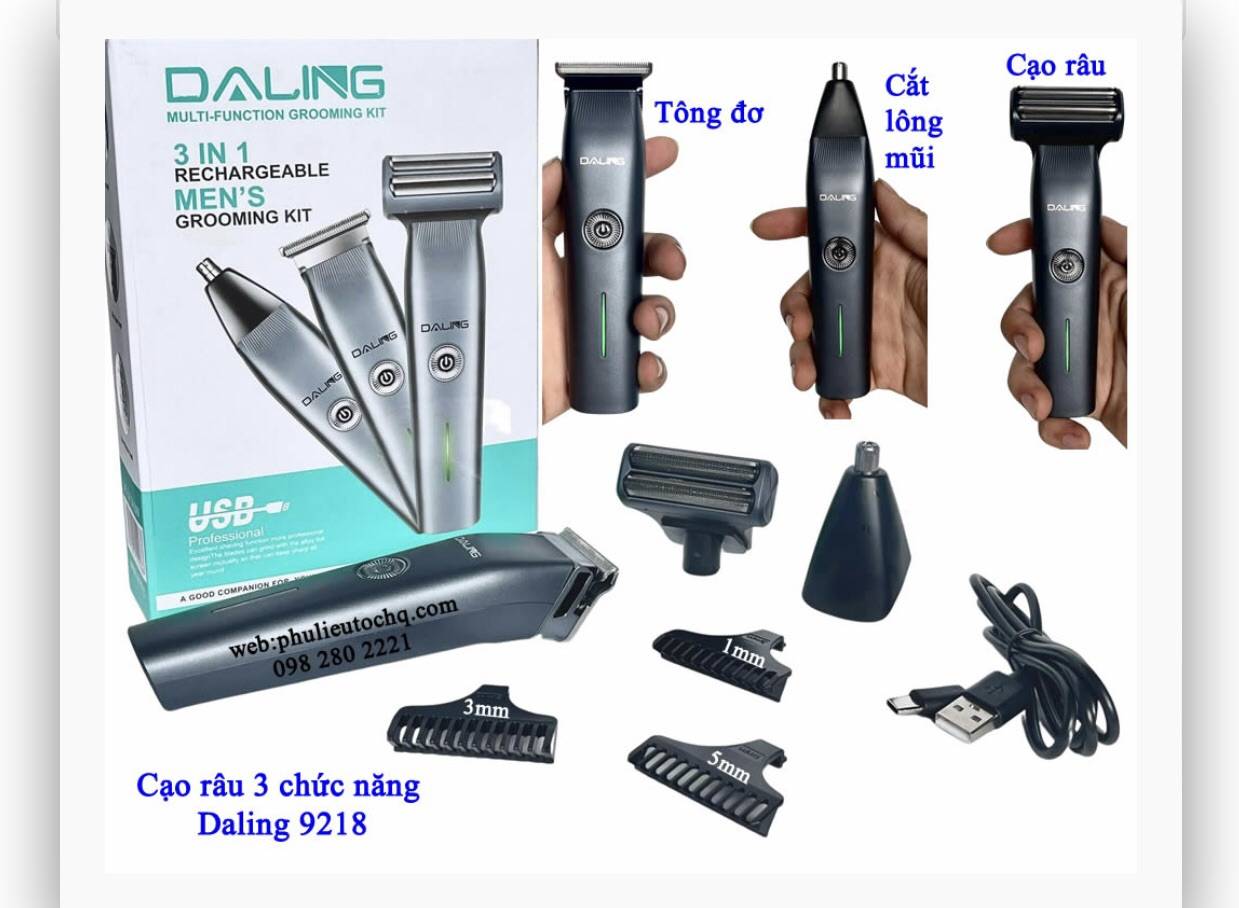 3-in-1 Rechargeable Grooming Kit
